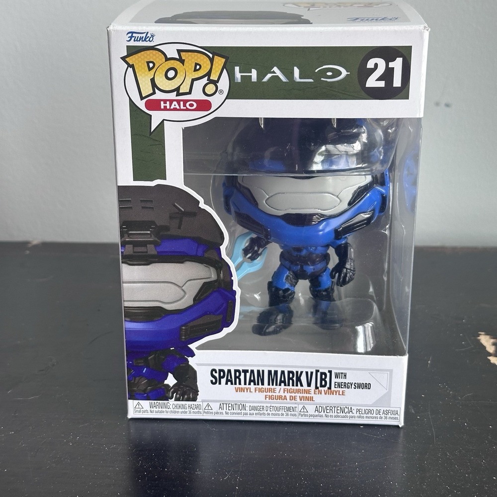 Funko Pop Spartan Mark V (B) With Energy Sword #21 Halo CHASE Limited Edition!